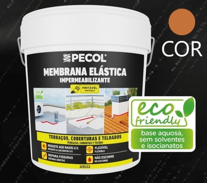 Membrana elstica acrlica | 15kg | Terracota