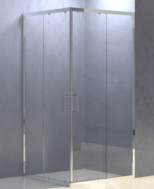 Cabine de chuveiro quadrada | 80x80x190 | Mod Cristal