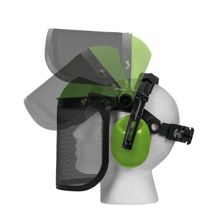 Conjunto protetor facial e auricular