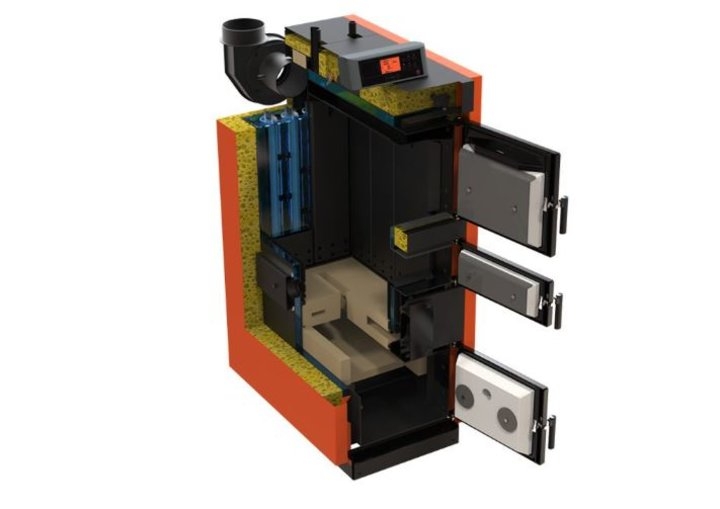 Caldeira chama invertida Solaris 32KW