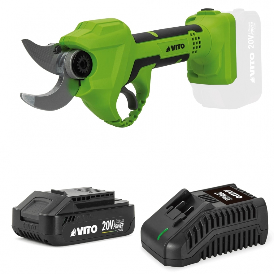 Tesoura poda 20V+bateria 2AH+carregador r�pido