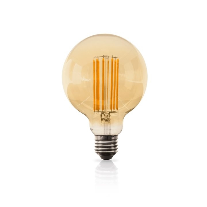 Lmpada led vintage filamento longo G95 E27 8W 2000K