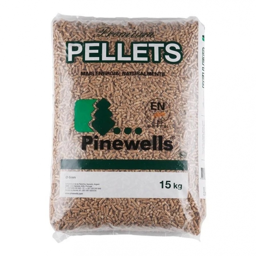 Pellets 6mm saco 15kg Pinewells