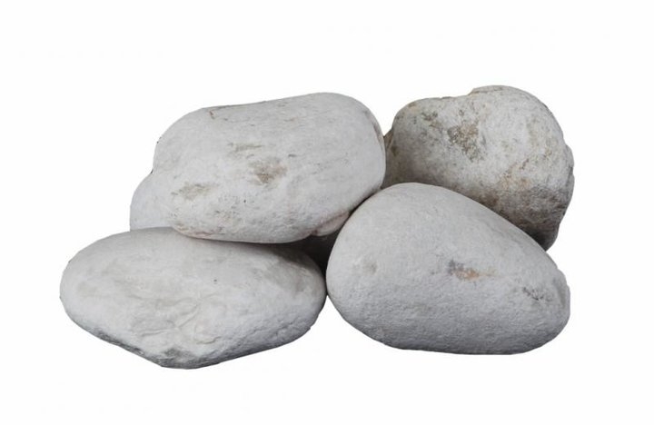 Marmore branco rolado 3/6 ( 25kg)