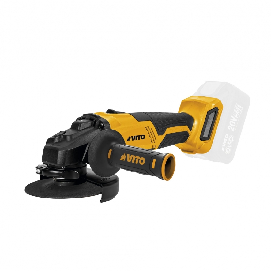 Rebarbadora brushless 115mm + bateria 20V 4ah + carregador + caixa BMC
