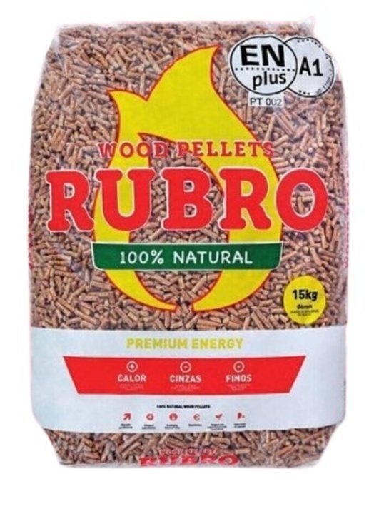 Pellets 6mm saco 15kg ENplus Rubro