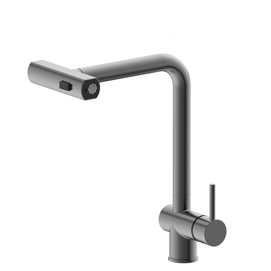 Monocomando de cozinha | Rain | Gun Metal