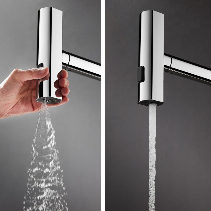 Monocomando de cozinha | Rain | Gun Metal