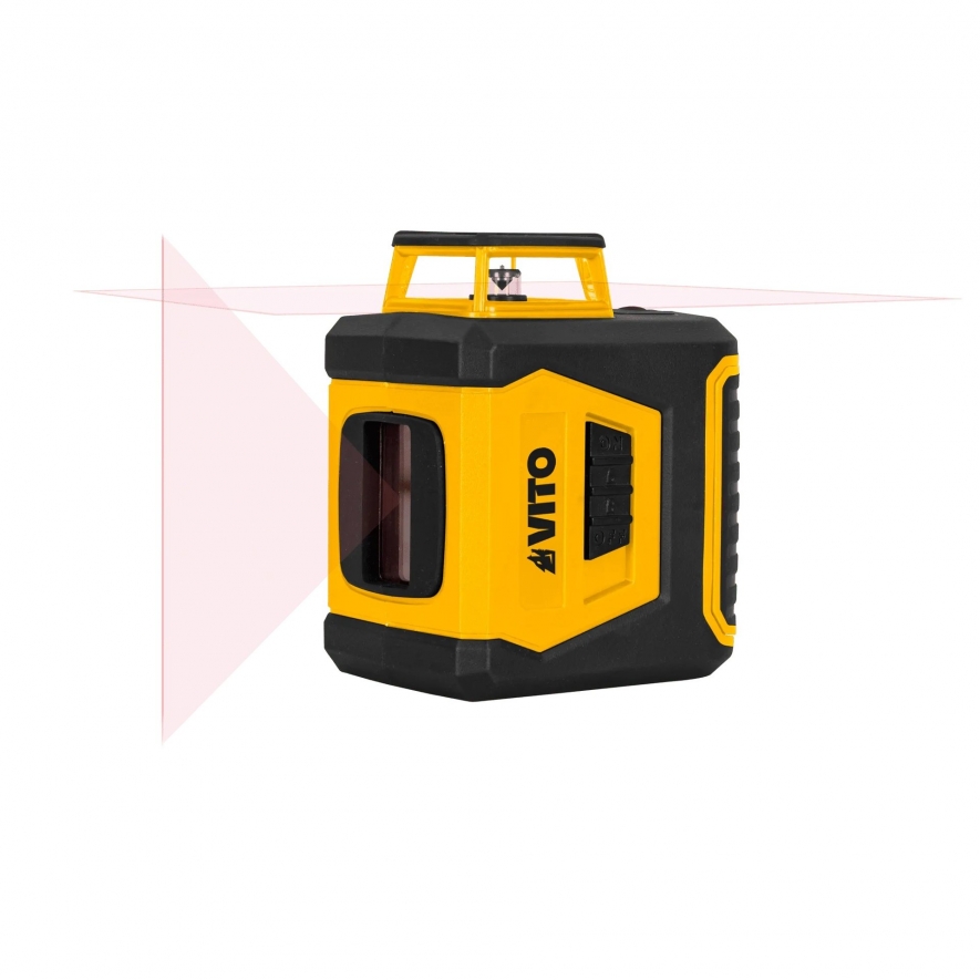 Laser autonivelante plano horizontal 360 + linha vertical (2 eixos) vermelho