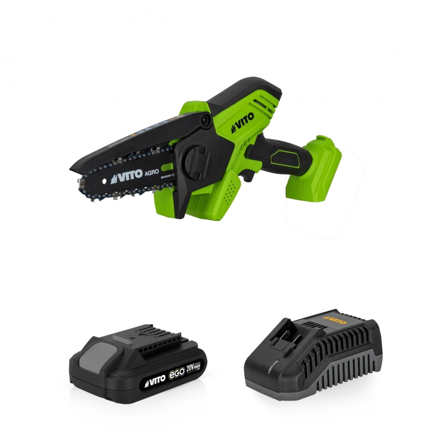 Kit mini podadora corrente 100mm - 20V + 1 bateria e carregador
