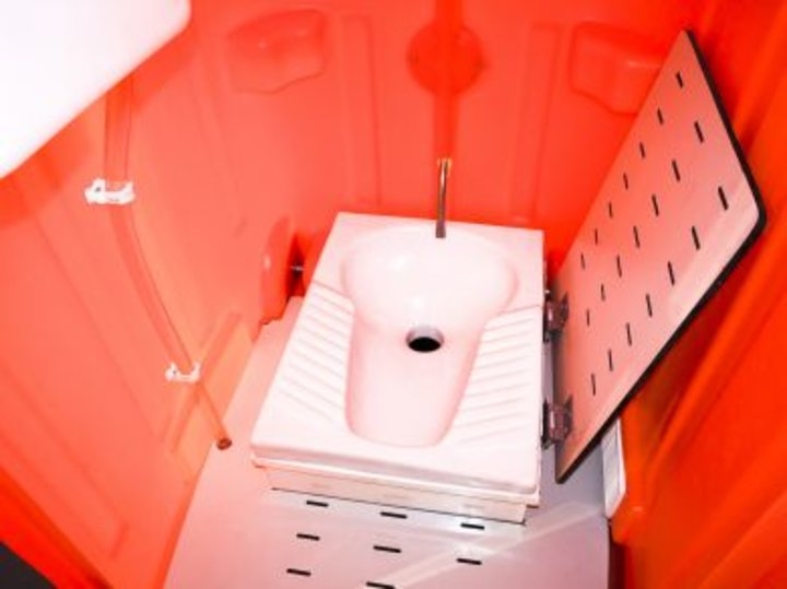 WC porttil completo com sanita turca + chuveiro